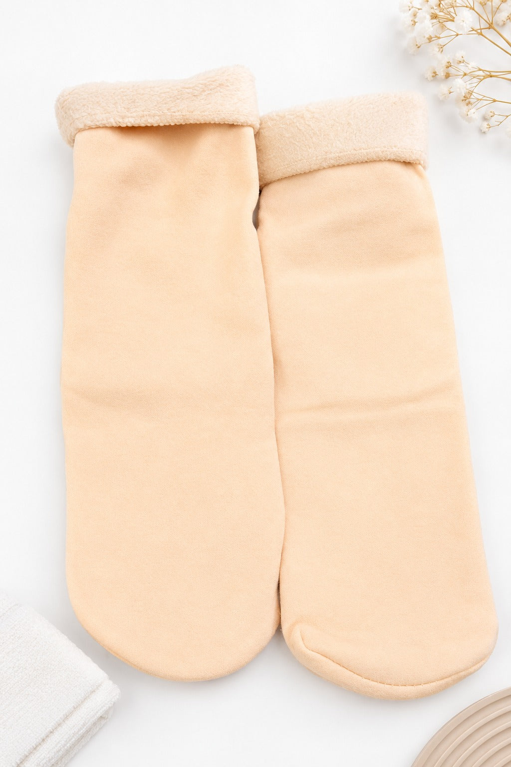 Women Whole Beige Colour Socks | Comfortable Socks | Pack of 1 🧦