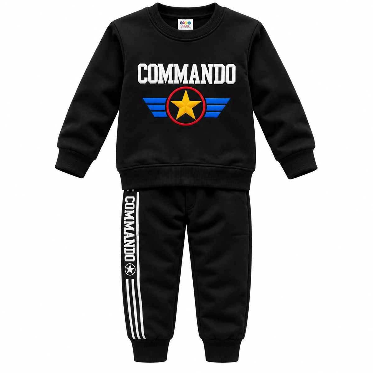 Kids Tracksuit (Random Color) | Single Piece | Boys Full Sleeve Sweatshirt & Trouser | Age 0-3 Years