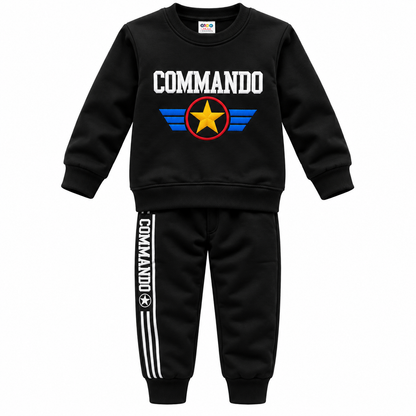 Kids Tracksuit (Random Color) | Single Piece | Boys Full Sleeve Sweatshirt & Trouser | Age 0-3 Years
